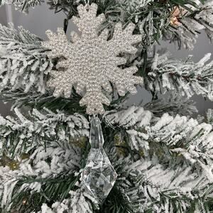 Christmas Tree Ornament-Snowflake Hanging Icicle-The Bridge Collection